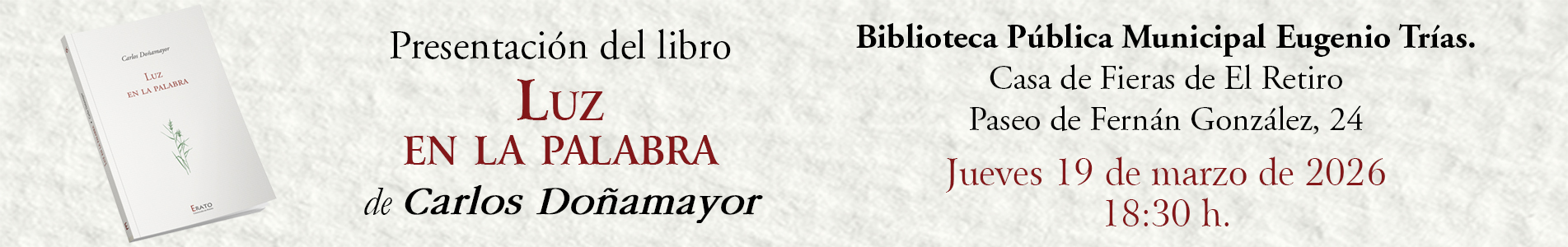 Presentación LUZ EN LA PALABRA