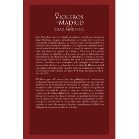 Los violeros de Madrid en la Edad Moderna