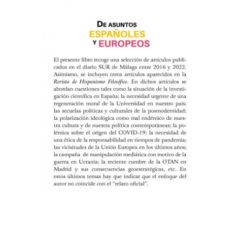 De asuntos españoles y europeos