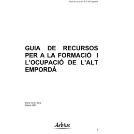 Guia de recursos per a la formació i l´ocupació de l´alt empordà