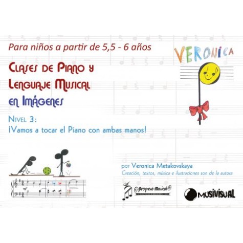 Clases de piano y lenguaje musical en imágenes para niños de 5,5 a 6 años