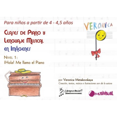 Clases de piano y lenguaje musical en imágenes para niños de 4 a 4,5 años