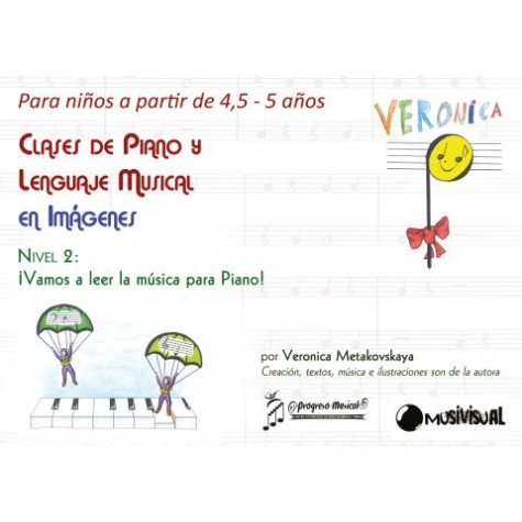 Clases de piano y lenguaje musical en imágenes para niños de 4,5 a 5 años