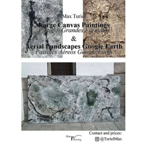 Large Canvas Paintings. Pintura grandes formatos & Aerial Landscapes Google Earth. Paisajes Aéreos Google Earth