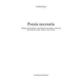 Poesía necesaria