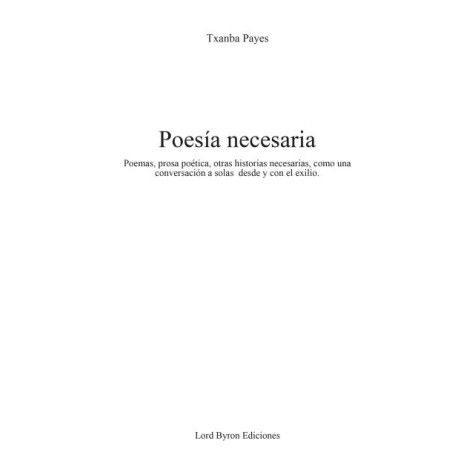 Poesía necesaria